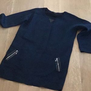 Louis Vuitton Navy sweatshirt dress